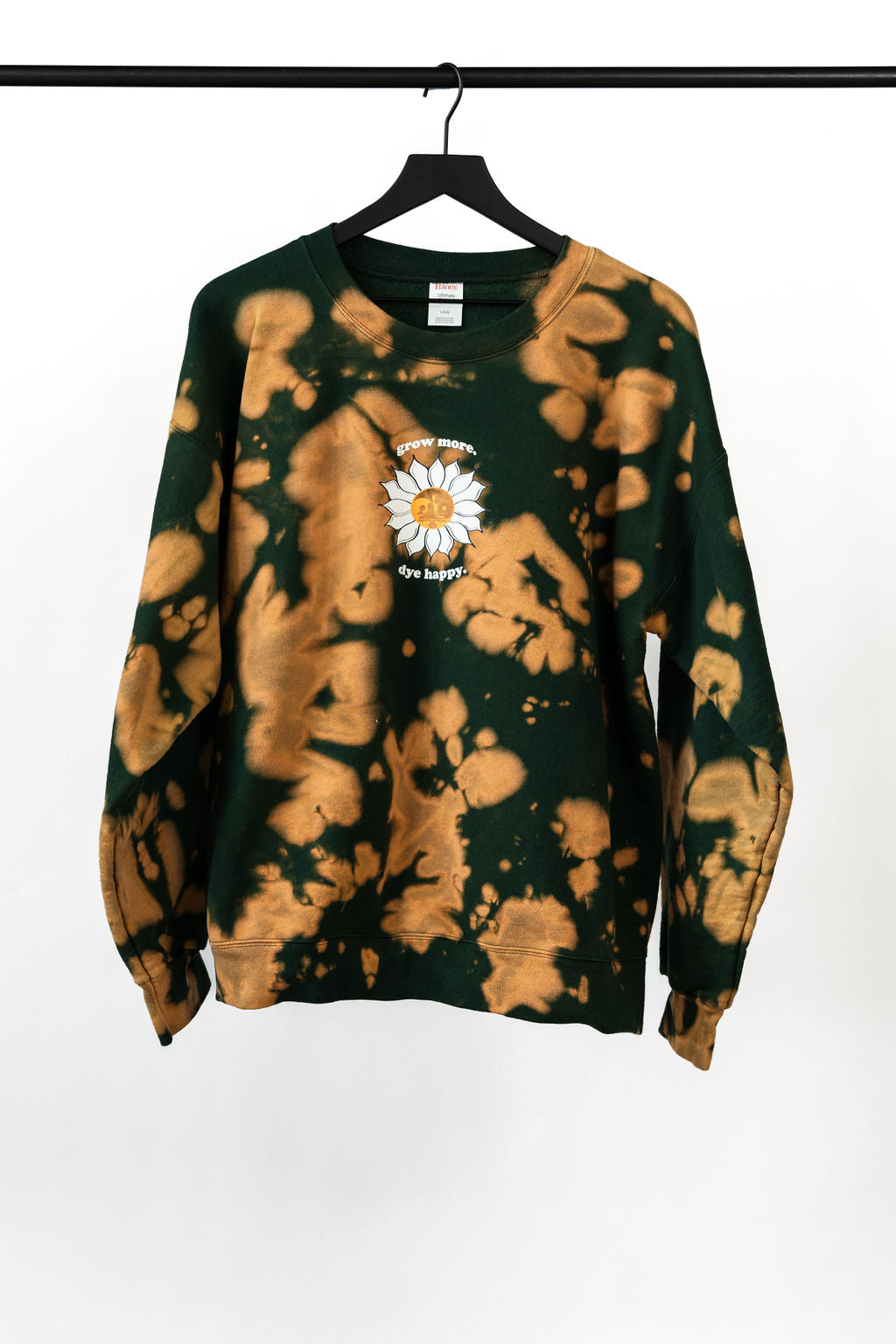 Bleached green sweatshirt sale